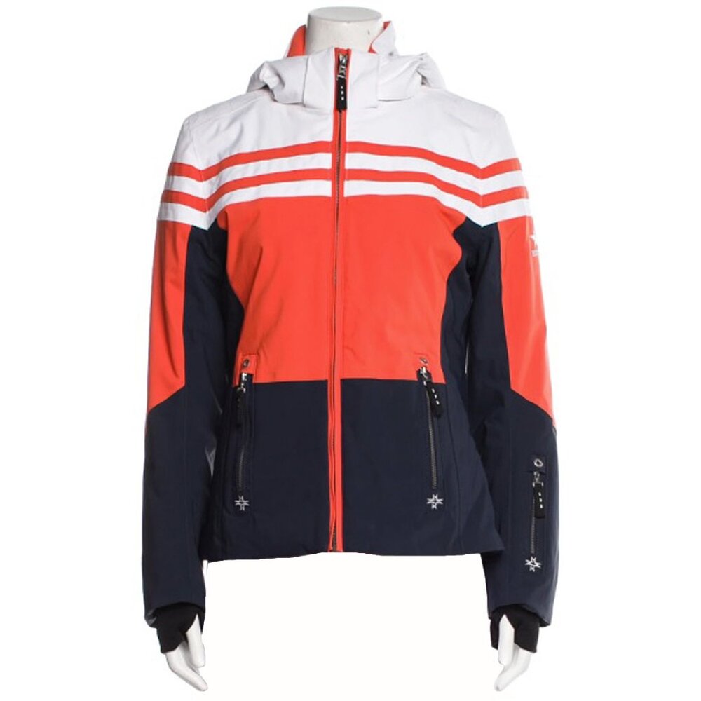 NEW $795 Bogner Unisex Kids Jacket! US XXL   Orange White & Navy  Waterproof